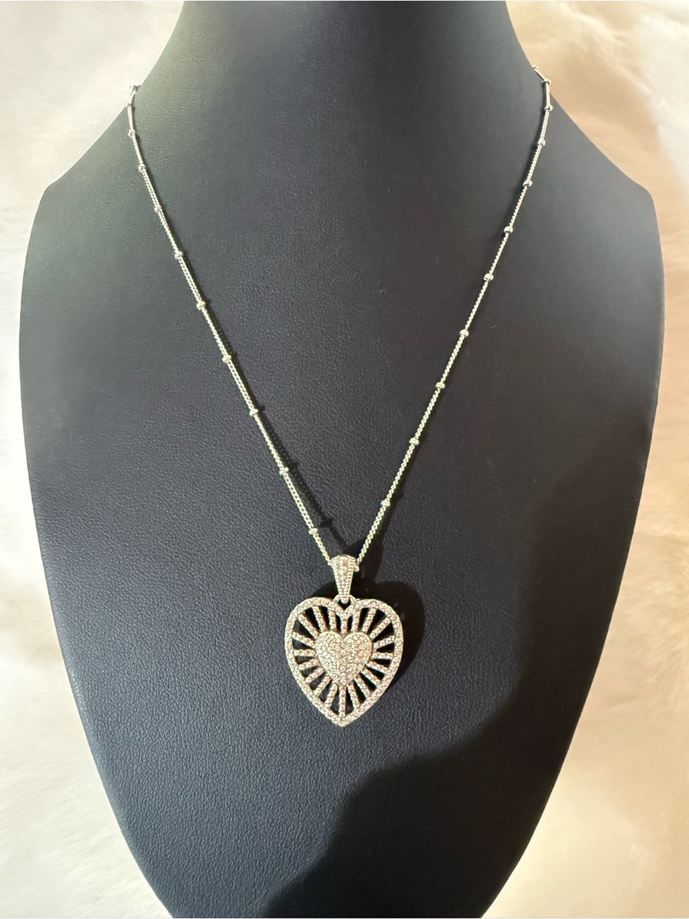 Brighton Silver Heart Pendant Necklace